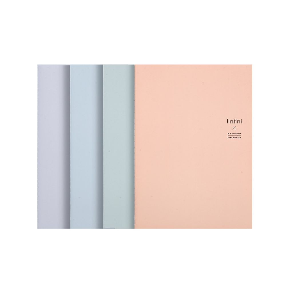 Тетрадка Deli Linfini FA540-1, A5, 40 л., линиран офсет шамоа 70 г, корица ленен картон