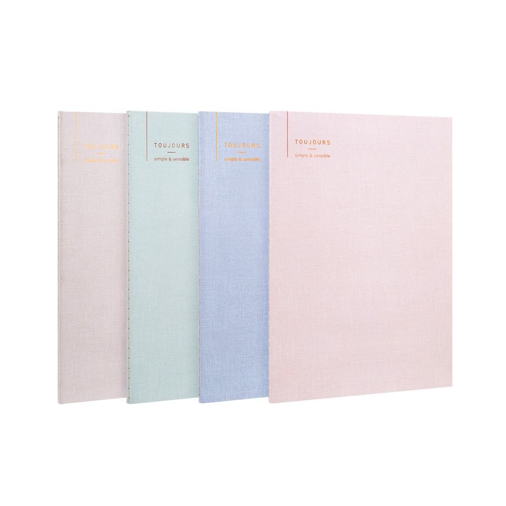 Тетрадка Deli TOUJOURS FB560, B5, 60 л., линиран офсет шамоа 70 г, корица ленен картон