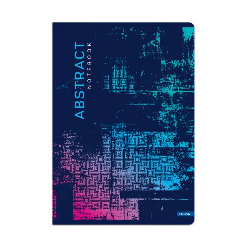 Тетрадка LASTVA Abstract, A4, 52 л., линиран офсет 80 г, корица 300 г, гланц ламинат