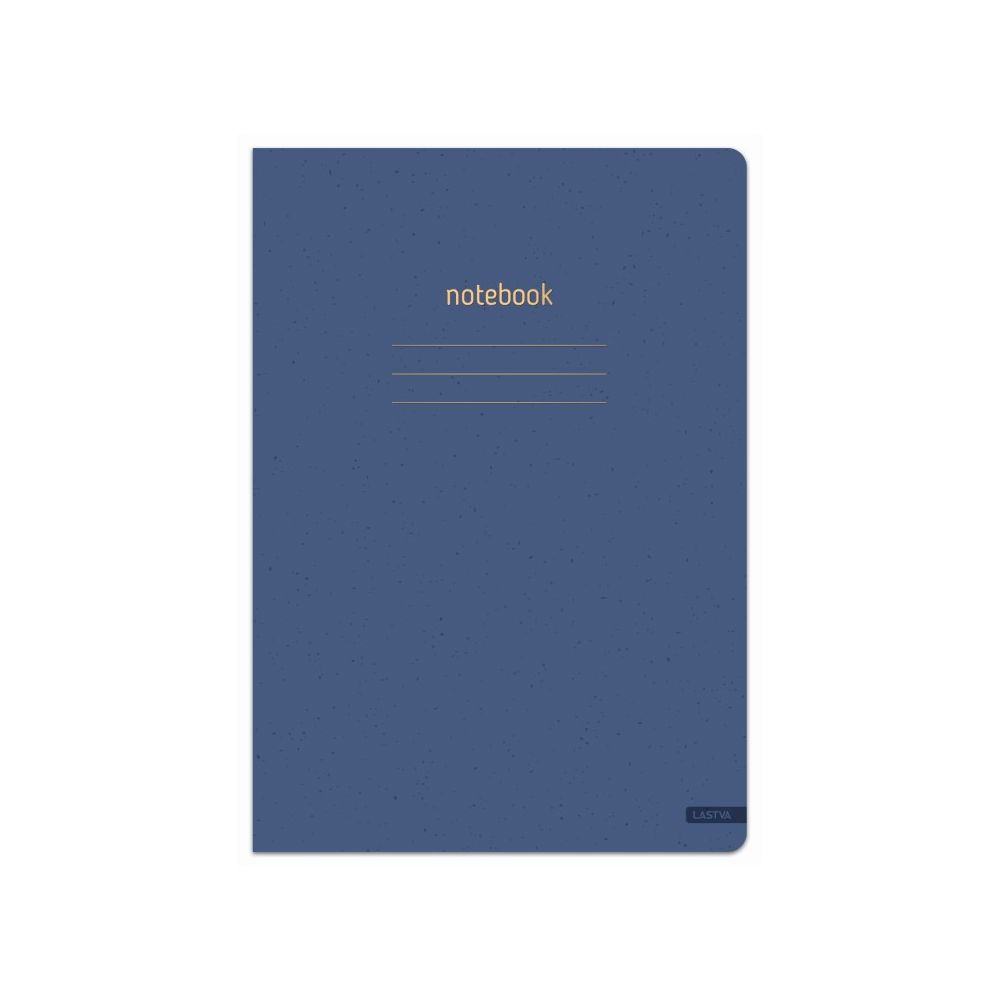 Тетрадка LASTVA CRUSH, A4, 52 л., линиран офсет 80 г, ECO корица 250 г, мат ламинат, златно фолио