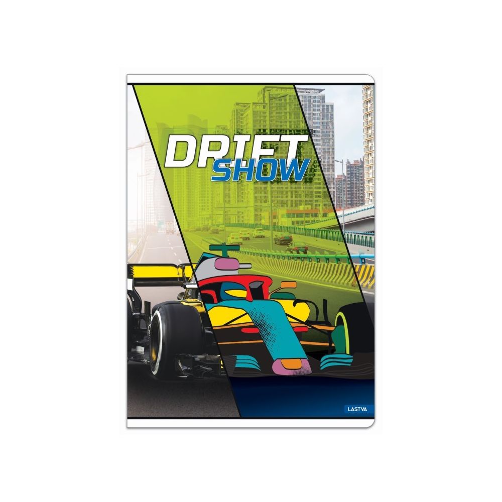 Тетрадка LASTVA DRIFT, A4, 52 л., линиран офсет 80 г, корица 300 г, мат ламинат, UV лак