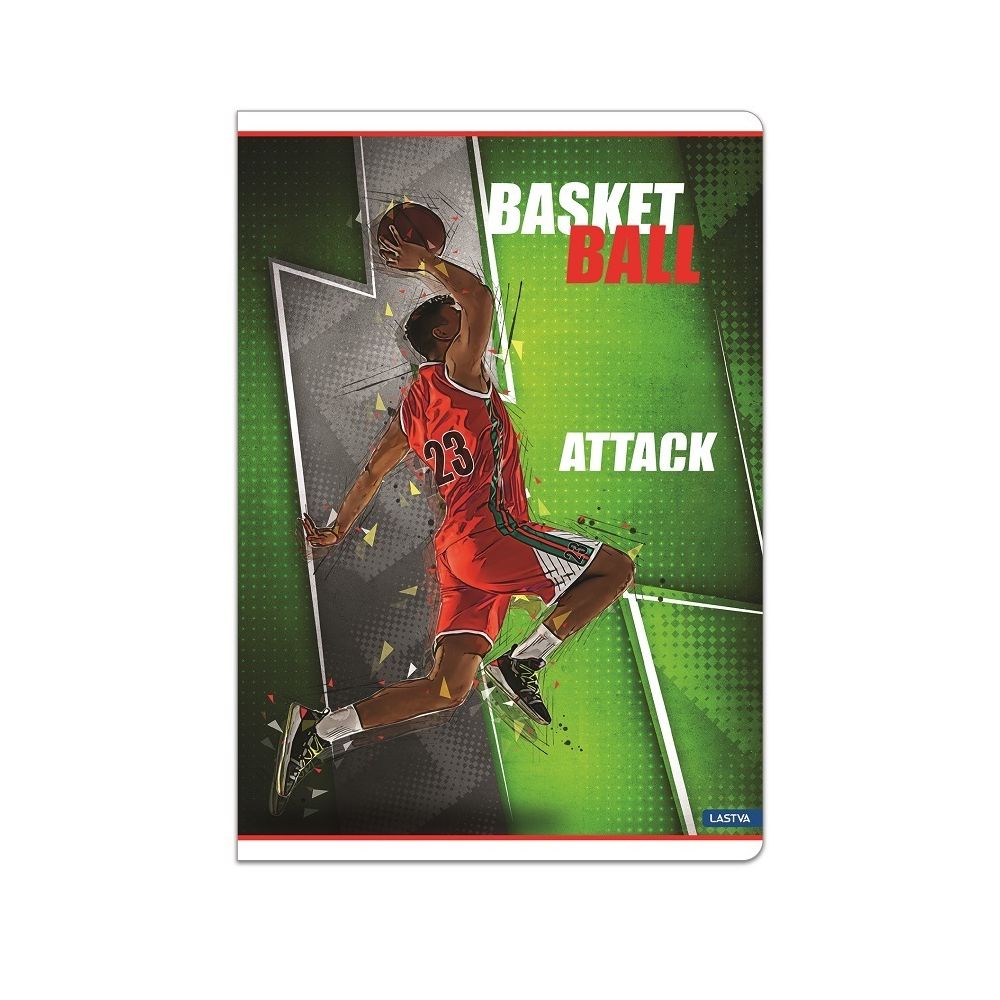 Тетрадка LASTVA Game, A5, 52 л., линиран офсет 80 г, корица 300 г, мат ламинат, UV лак