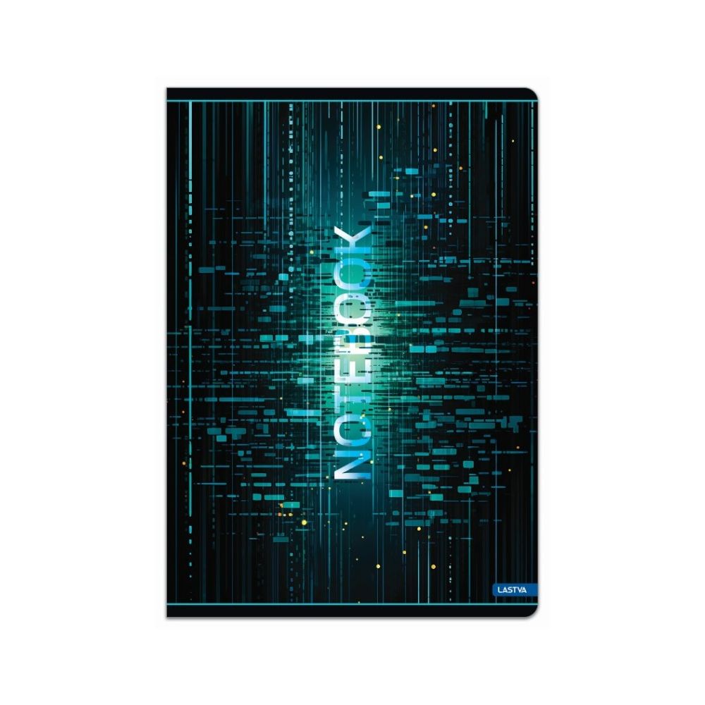 Тетрадка LASTVA MATRIX, A5, 52 л., м.квадр. офест 80 г, корица 300 г, мат ламинат, UV лак