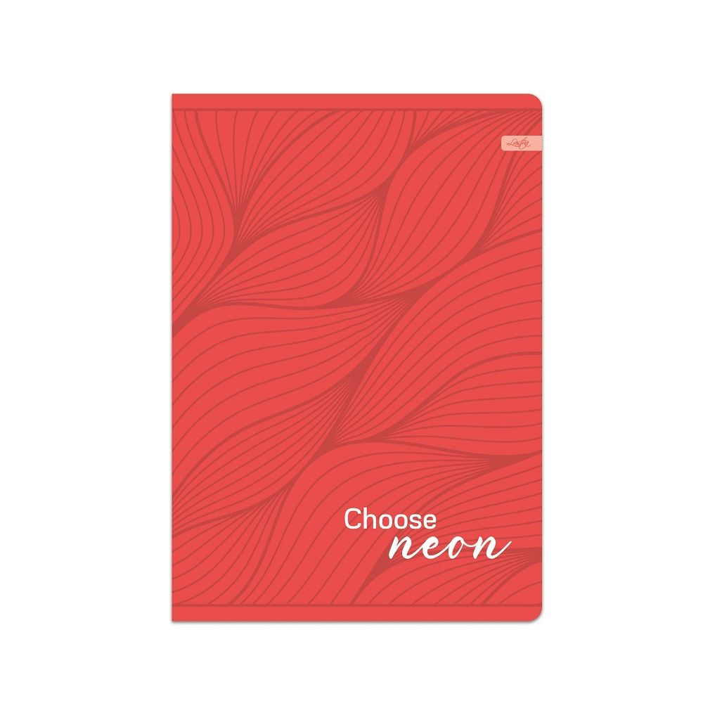 Тетрадка LASTVA NEON, A4, 52 л., линиран офсет 80 г, корица 300 г, мат ламинат, 3D UV лак