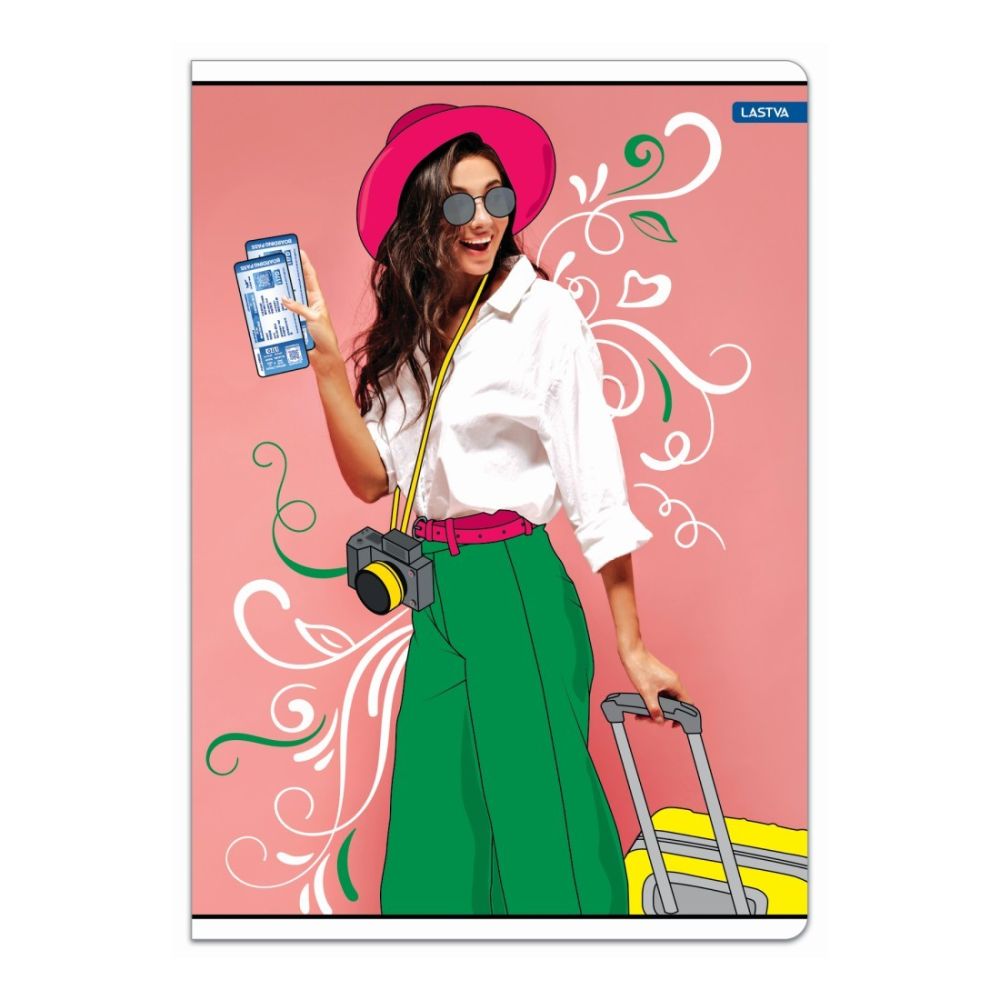 Тетрадка LASTVA Teen, A5, 52 л., линиран офсет 80 г, корица 300 г, мат ламинат, UV лак