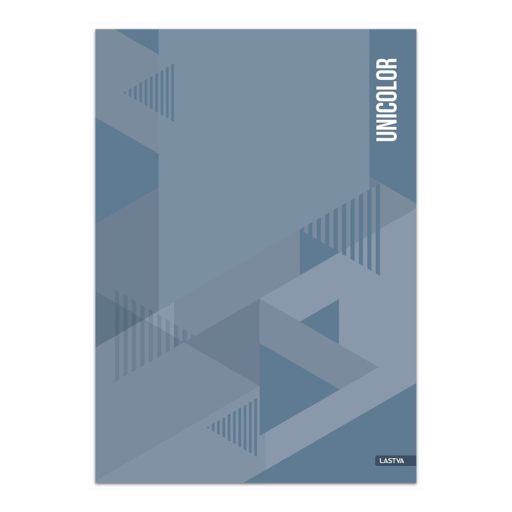 Тетрадка LASTVA Unicolor, A4, 200 л., линиран офсет 70 г, твърда корица мат ламинат