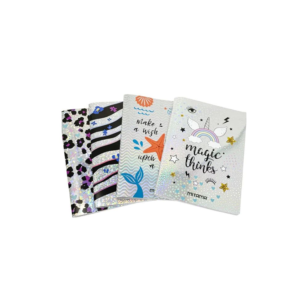 Тетрадка MITAMA Dream & Shine, А4, 40 л., линиран офсет 80 г, корица картон с UV лак