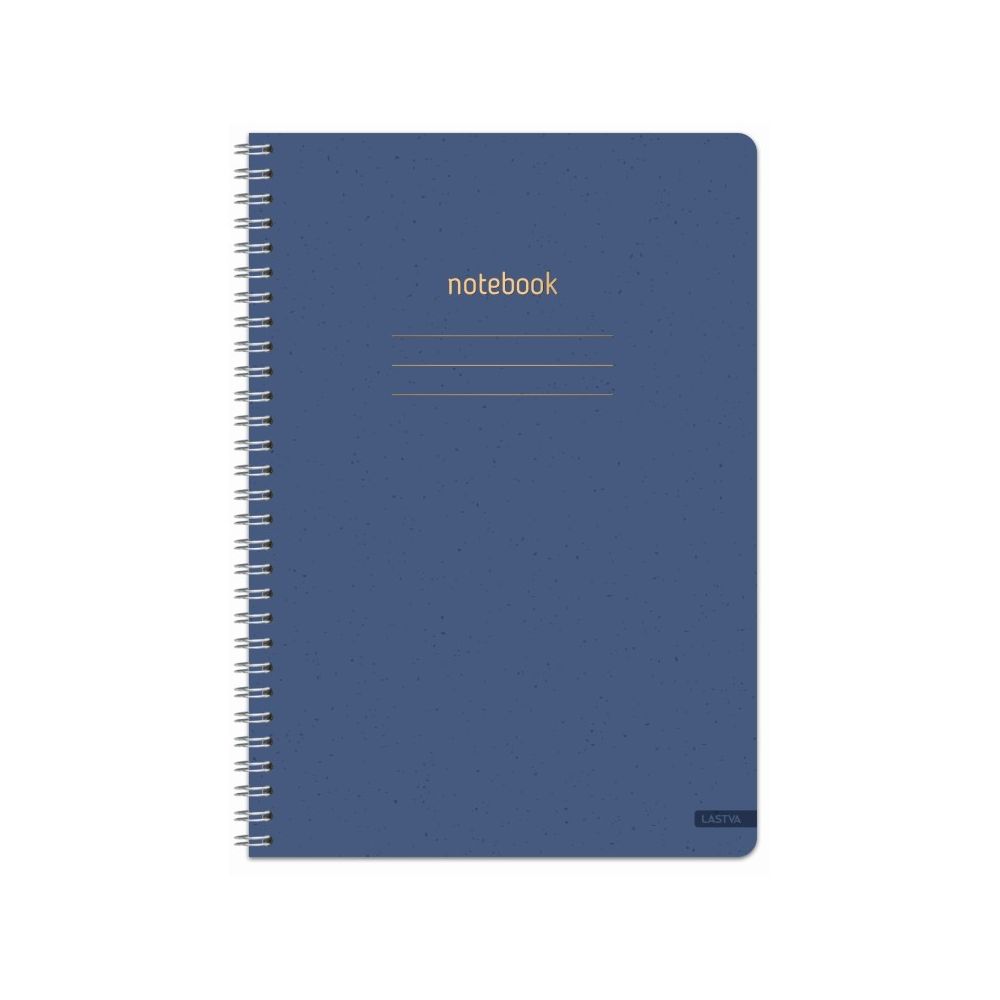 Тетрадка със спирала LASTVA CRUSH, A5, 100 л., линиран офсет 80 г, ECO корица 250 г, мат ламинат
