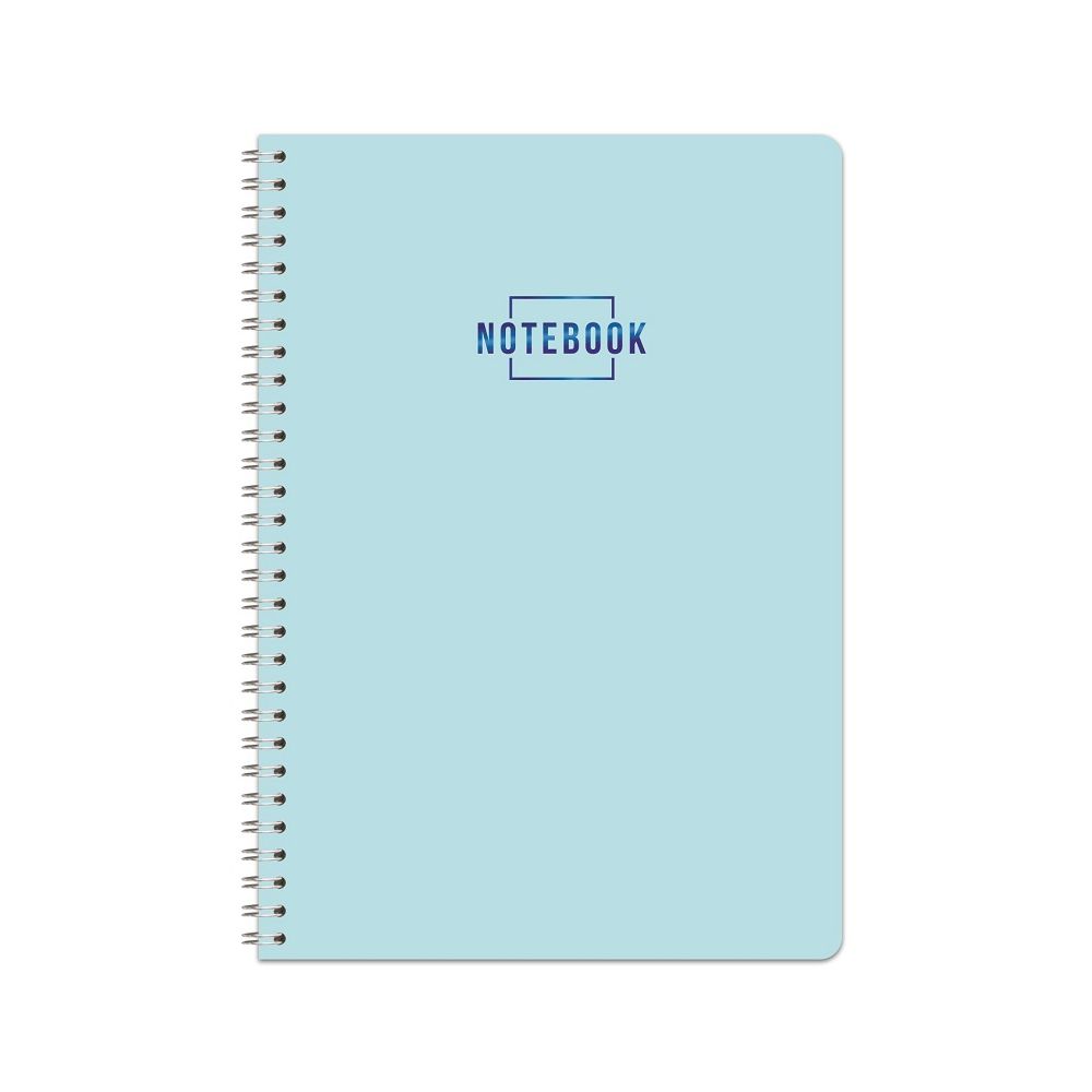 Тетрадка със спирала LASTVA Hard Pastel, A5, 80 л., линиран офсет 70 г, твърда корица