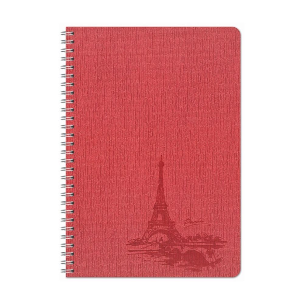 Тетрадка със спирала LASTVA Landmark, A4, 80 л., линиран офсет 70 г, твърда корица с топъл печат