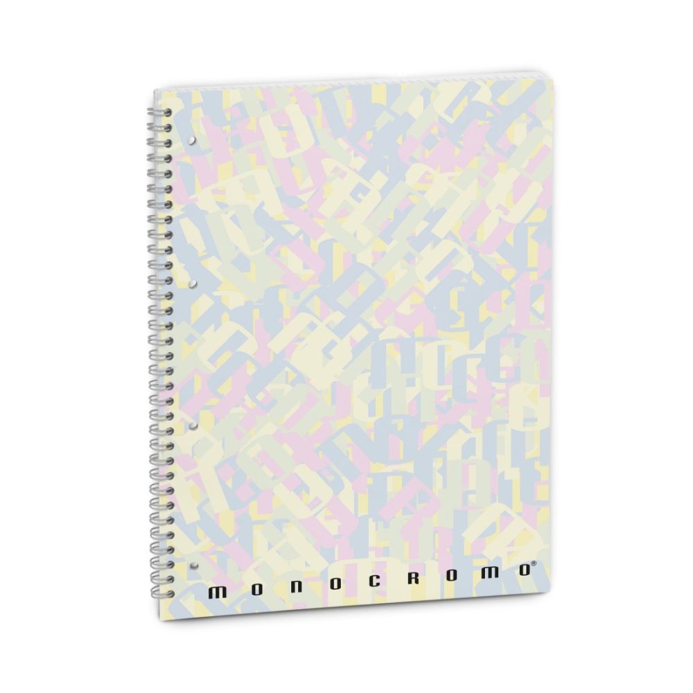 Тетрадка със спирала PIGNA Wire-O Multicolor, А4, 100 л, цветен линиран офсет 80 г, с перфорация и м