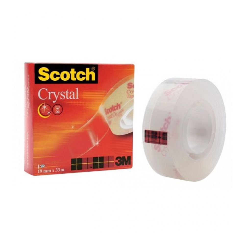 Тиксо Scotch Cryslal 600, 19 мм х 33 м, кристално