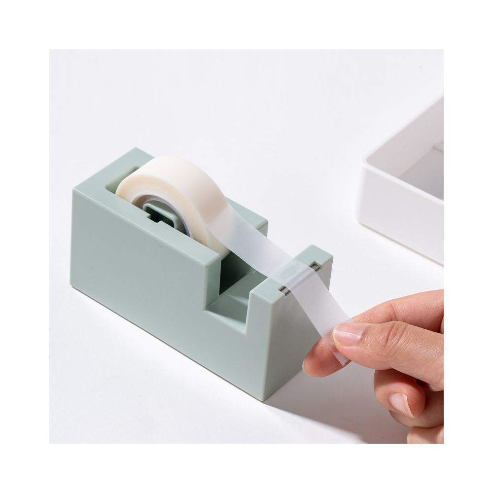 Настолен тиксодържач NuSign ENS121, 114x45x59 мм, за ленти до 19 мм х 33 м, зелен