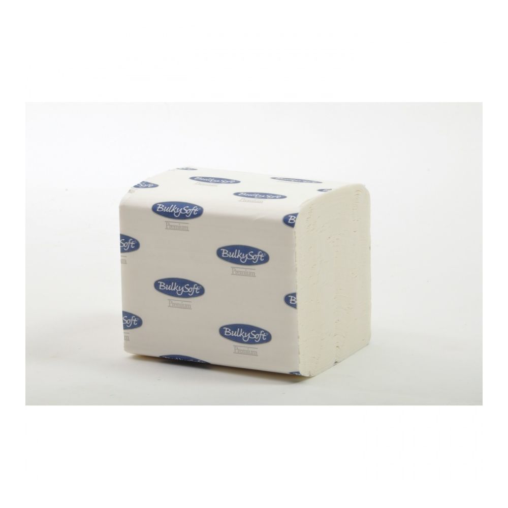 Тоалетна хартия Bulky Soft Premium 67582 на пачки, 2 пласта, 19х11 см, 250 къса