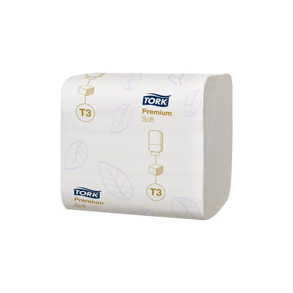 Тоалетна хартия Tork Extra Soft Folded на пачки, T3, 2 пласта, 19х11 см, 252 къса