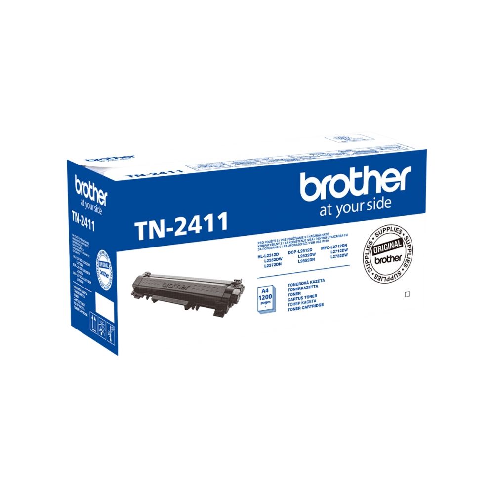 Тонер касета Brother Black TN2411 за DCP-L25XX/23XX/27XX, 1200 к.