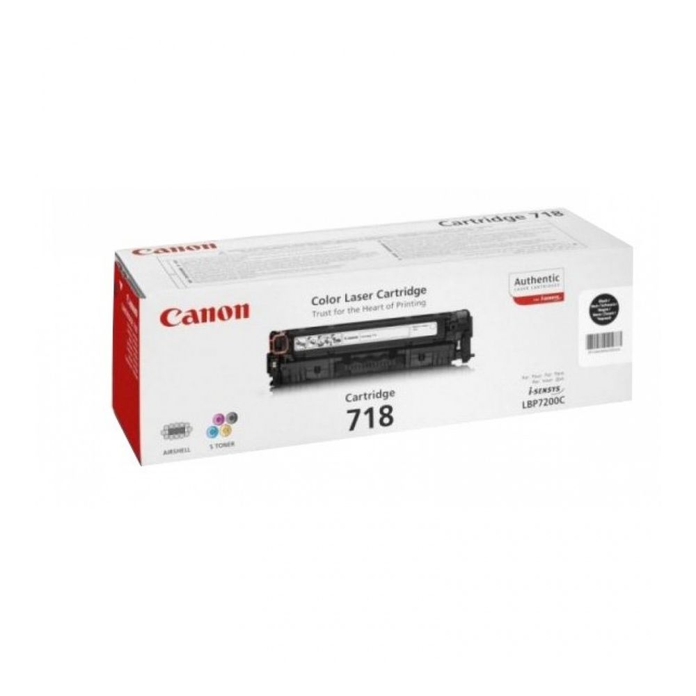 Тонер касета Canon Black CRG-718 за i-SENSYS LBP7200/MF8330Cdn/8350Cdn/724Cdw/728Cdw/729Cx, 3400к.