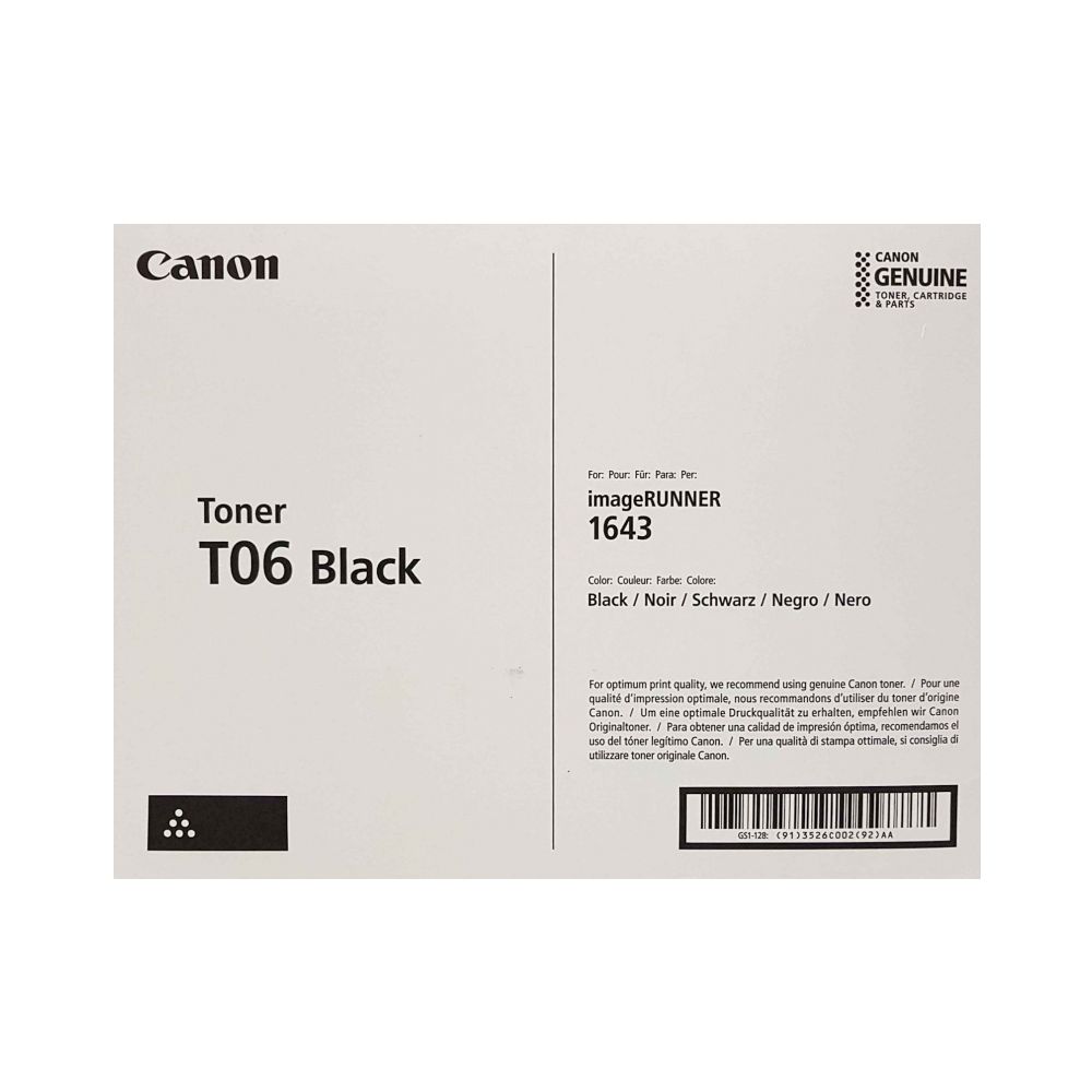 Тонер касета Canon Black CRG-T06 за imageRUNNER 1600 series, 20500 к.
