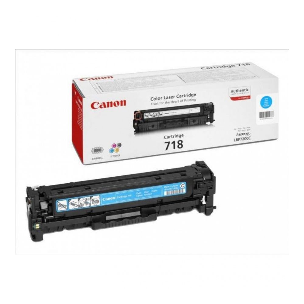 Тонер касета Canon Cyan CRG-718 за i-SENSYS LBP7200/MF8330Cdn/8350Cdn/724Cdw/728Cdw/729Cx, 2900 к.