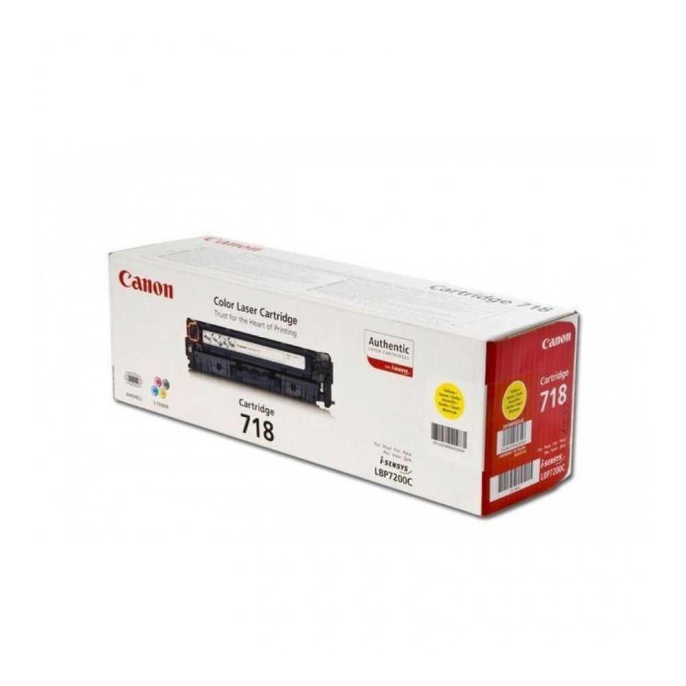 Тонер касета Canon Yellow CRG-718 за i-SENSYS LBP7200/MF8330Cdn/8350Cdn/724Cdw/728Cdw/729Cx, 2900 к.