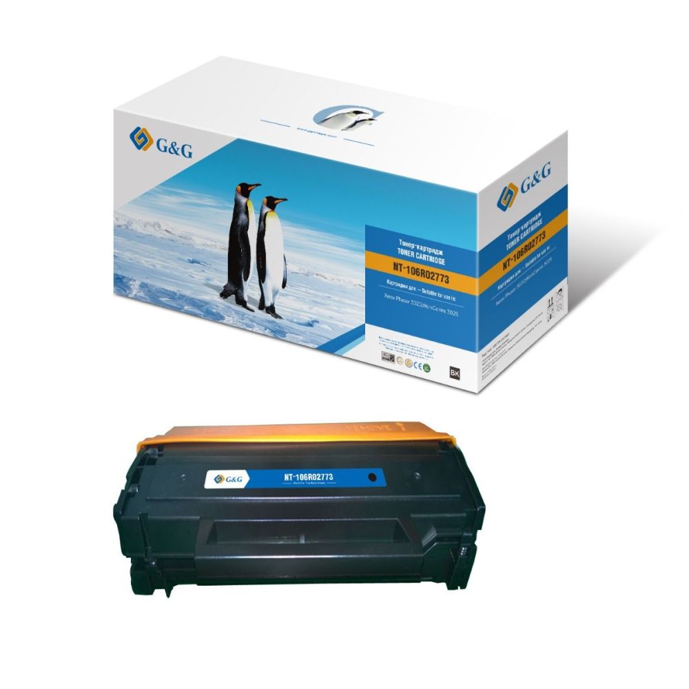 Тонер касета G&G Black 106R02773, съвместима с Xerox Phaser 3020/WorkCentre 3025, 1500 к.