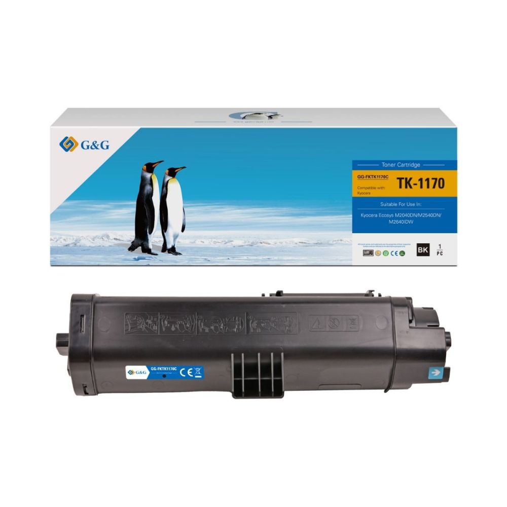 Тонер касета G&G Black TK1170, съвместима с KYOCERA Ecosys M2040DN/M2540DN/2640IDW, 7200 к.