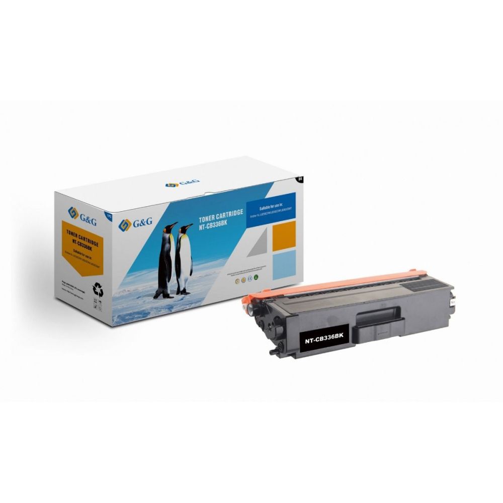 Тонер касета G&G Black TN326BK, съвместима с Brother HL82XX/L83XX/MFCL86/L88/DCPL8400CDN, 4000 к.
