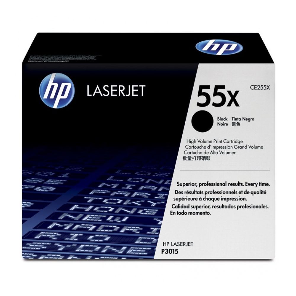 Тонер касета HP Black CE255X за LJ P3015 series, 12000 к.