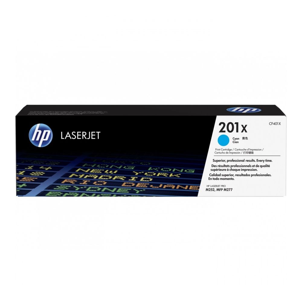 Тонер касета HP Cyan CF401X за Color LJ Pro M252/MFP M277, 2300 к.