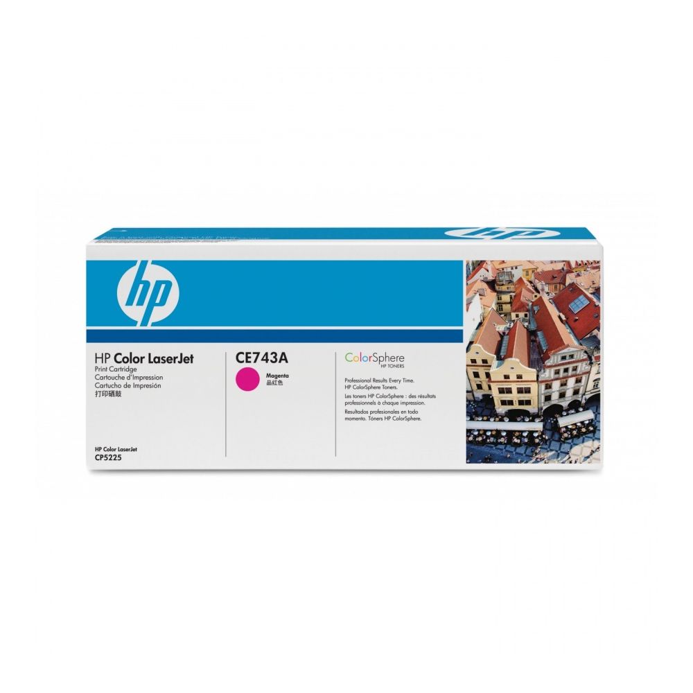 Тонер касета HP Magenta CE743A за Color LJ Pro CP5225/CP5225n/CP5225dn, 7300 к.