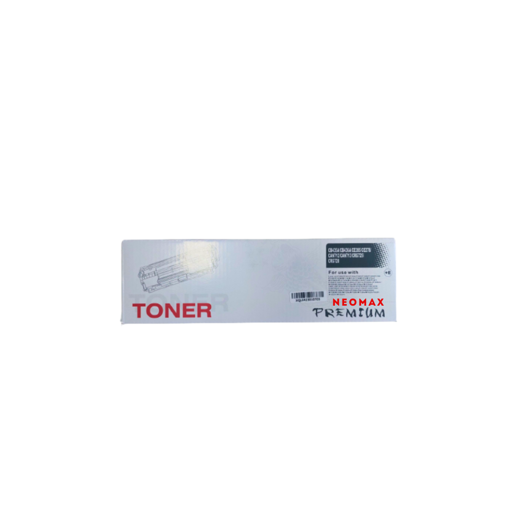Тонер касета Neomax Black CE285A/CE278A/CB435A/CB436A/CRG-725, унив., съвместима с HP/Canon, 2000 к.