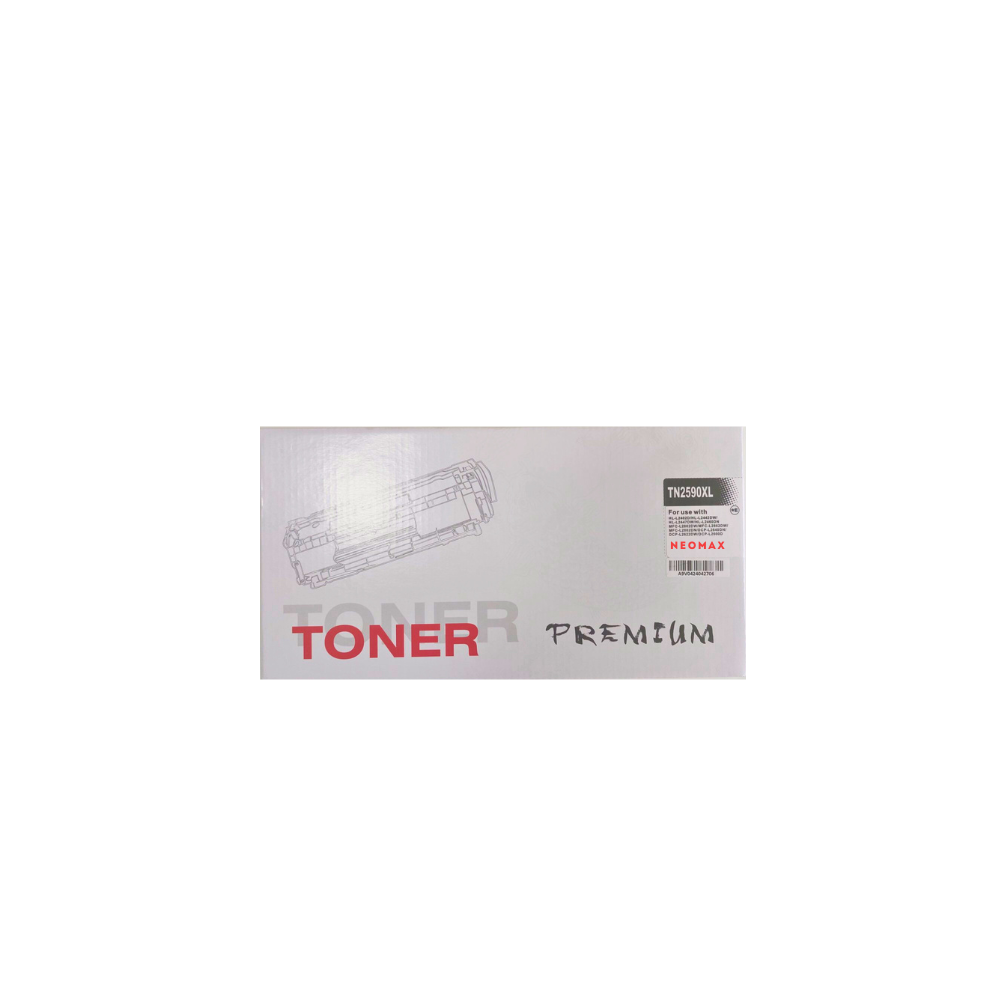 Тонер касета Neomax Black TN2590XL , съвместима с Brother HL L24XX series, 3000 к.