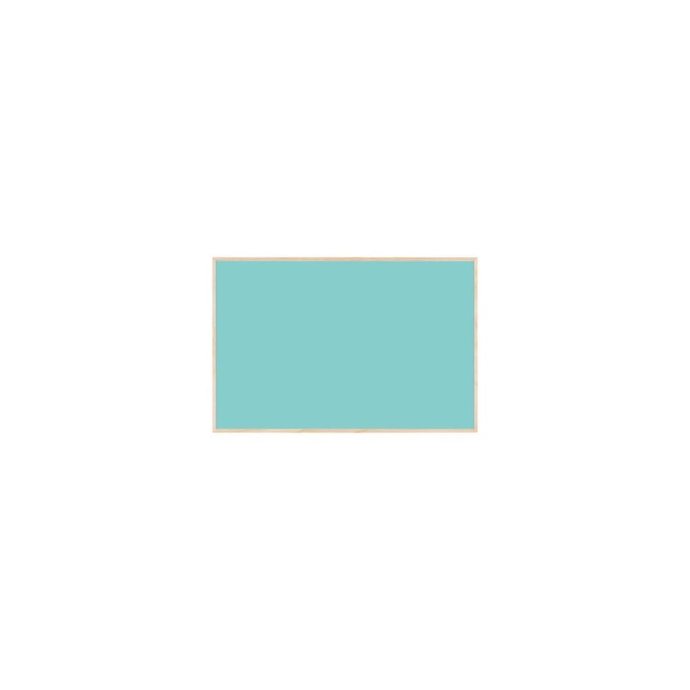 Цветна магнитна дъска Bi-Office CARIBE, 600х400 мм, цвят кариби, дървена рамка