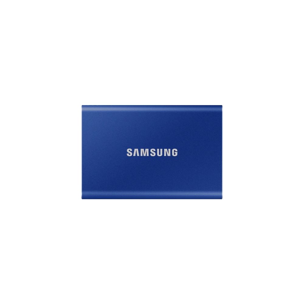 Твърд диск SSD Samsung T7, външен, 2.5", 1GB, USB 3.2, син