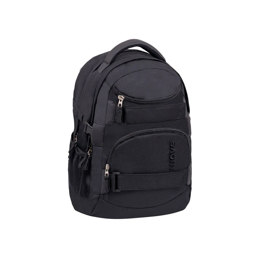 Ученическа раница Belmil WAVE Posh Black, 4 отделения