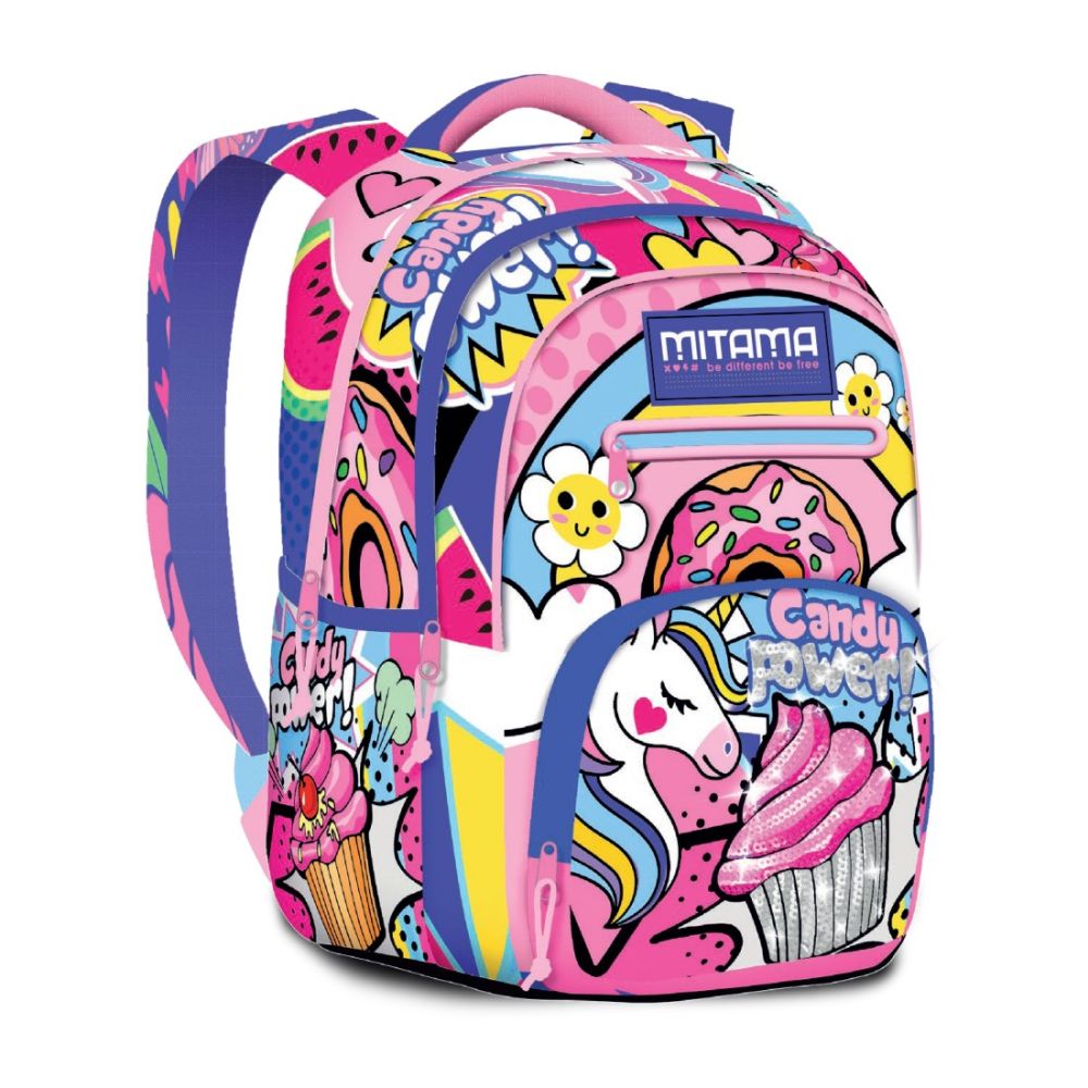 Ученическа раница MITAMA NEW PLUS DaisyPop, 4 отделения