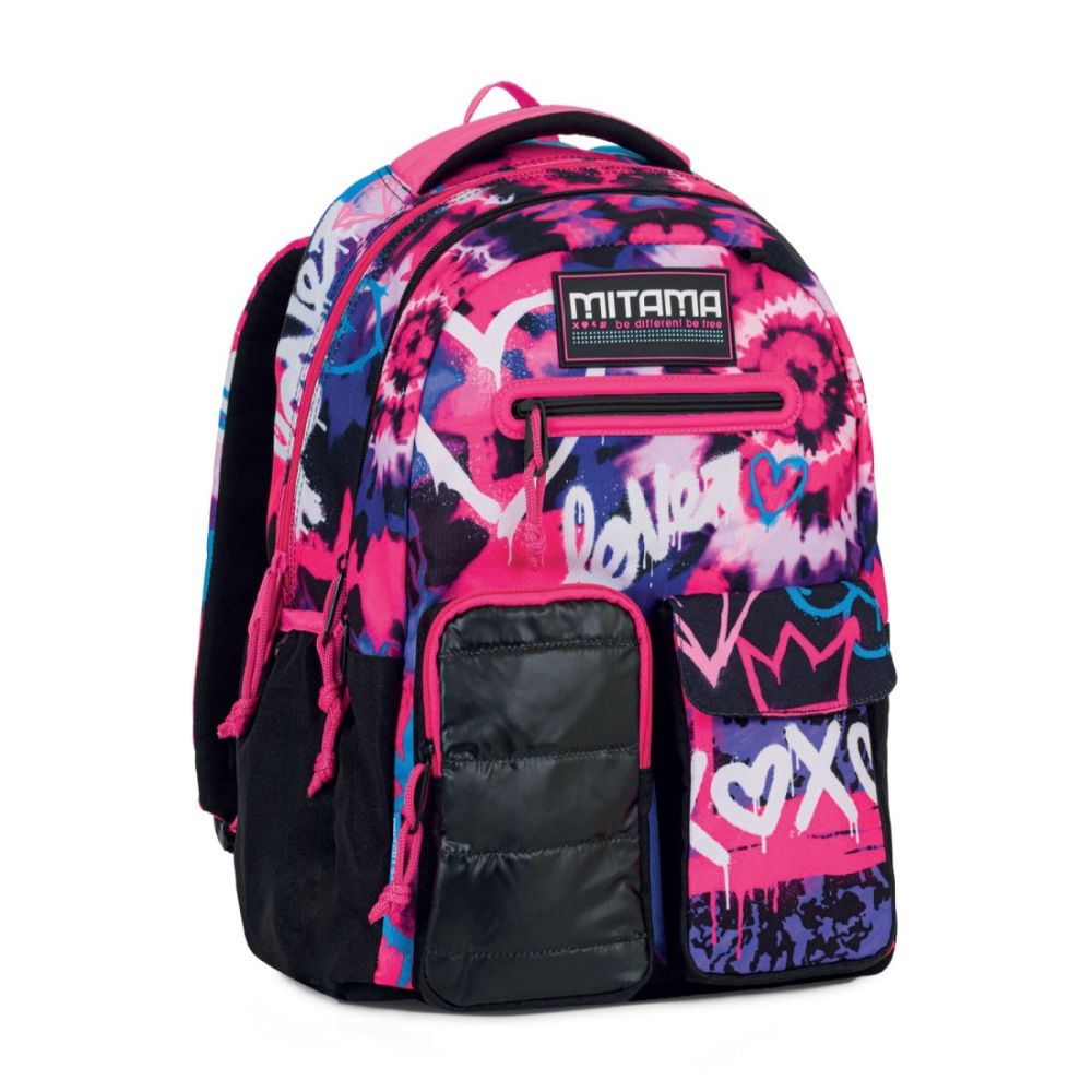 Ученическа раница MITAMA NEW PLUS TyeLove, 4 отделения