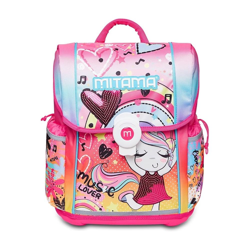 Ученическа раница MITAMA Upside Music Lover, за момиче, 2 отделения