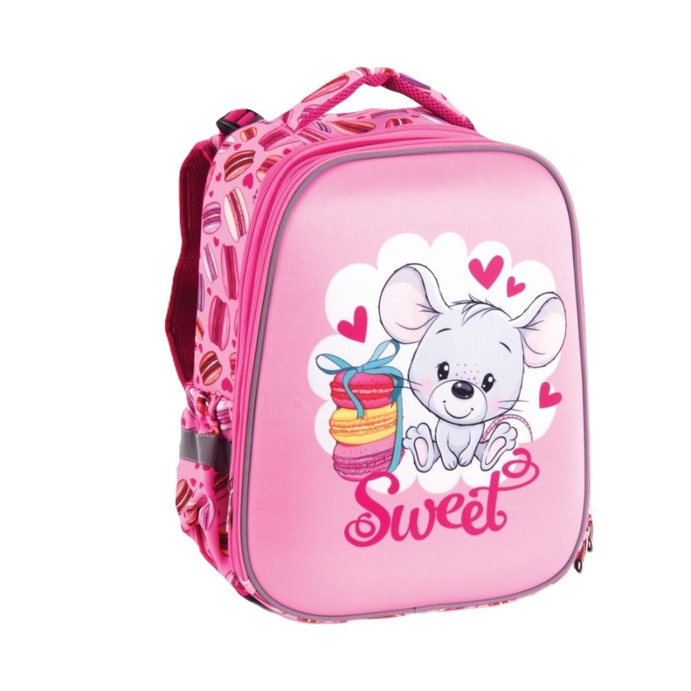 Ученическа раница PULSE Anatomic Cube Happy Mouse , 2 отделения