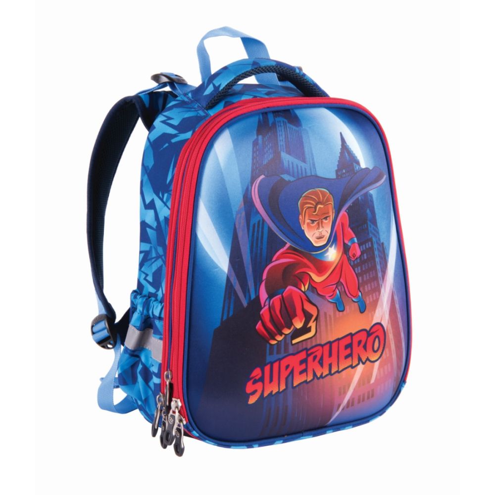 Ученическа раница PULSE Anatomic Cube Superhero, 2 отделения