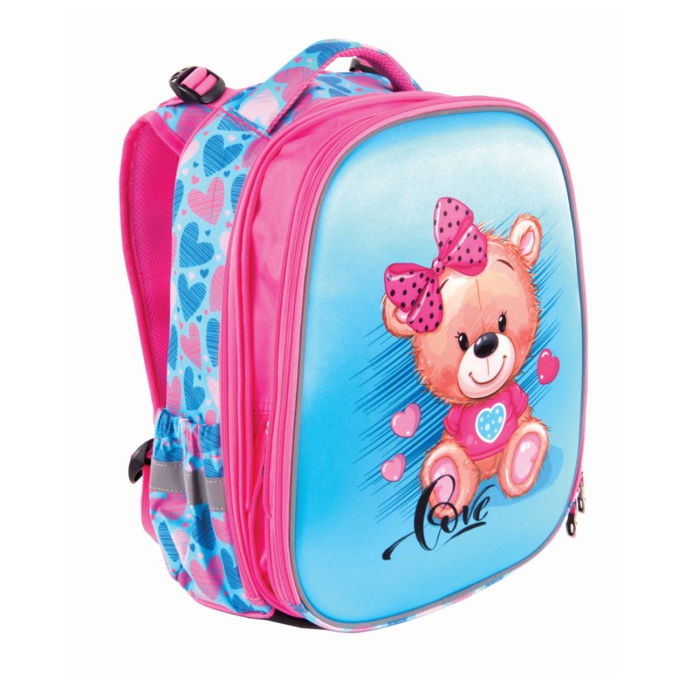 Ученическа раница PULSE Anatomic Cube Teddy, 2 отделения