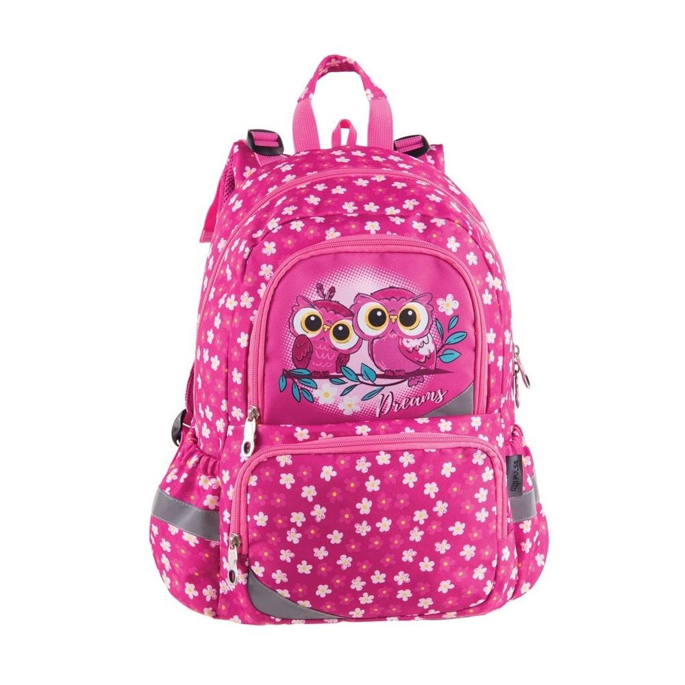 Ученическа раница PULSE Anatomic Pink Owl, 3 отделения