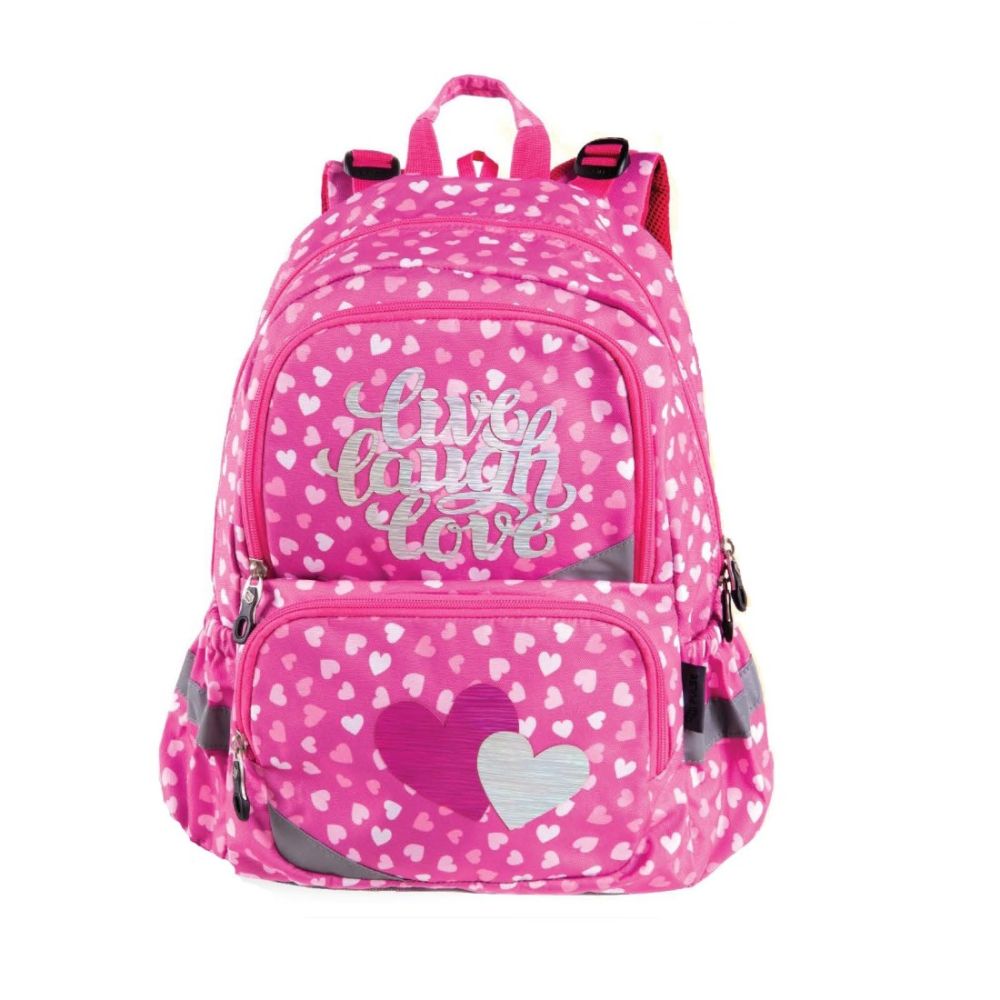 Ученическа раница PULSE Anatomic Shiny Heart, 3 отделения