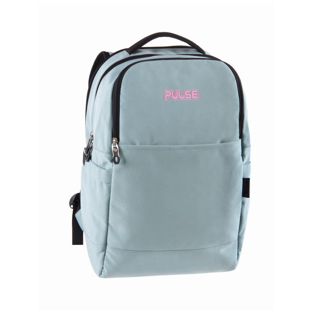 Ученическа раница PULSE Oxford Light Green, за момиче, 4 отделения