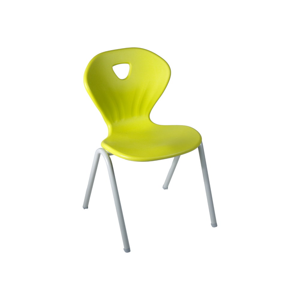 Ученически стол Kori 4L New, PP, метална база, зелен