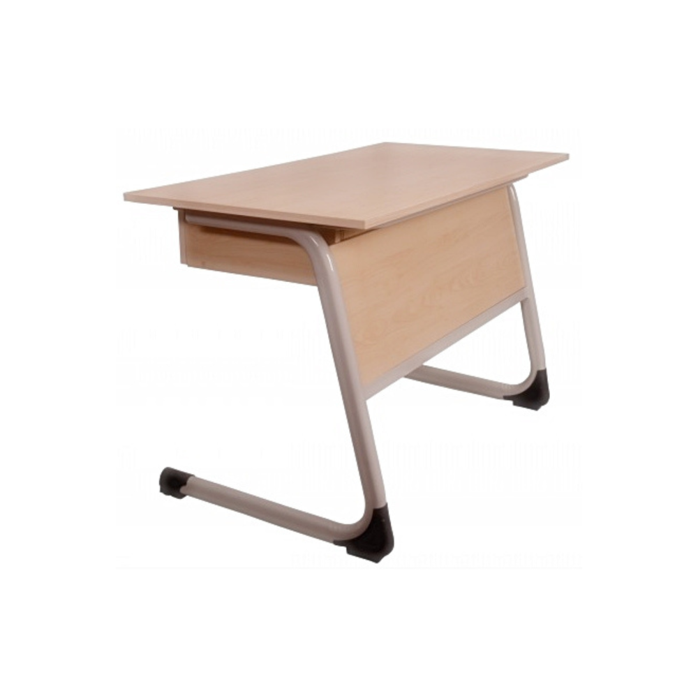 Учителско бюро Marty, сива метална рамка, 1200x600x750 мм, ПДЧ 18мм, крем