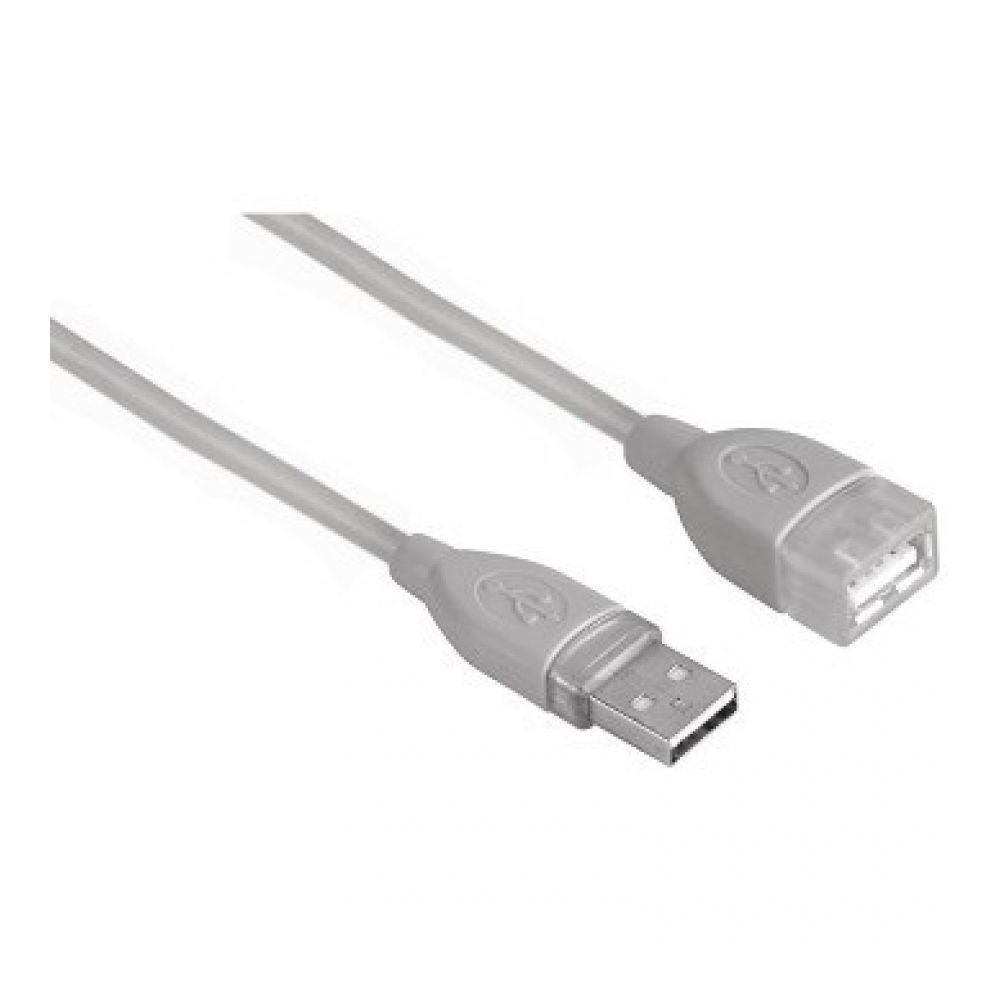 Удължителен кабел HAMA 200621, USB-А Socket(ж) към USB-A Plug(м), 5 м, черен