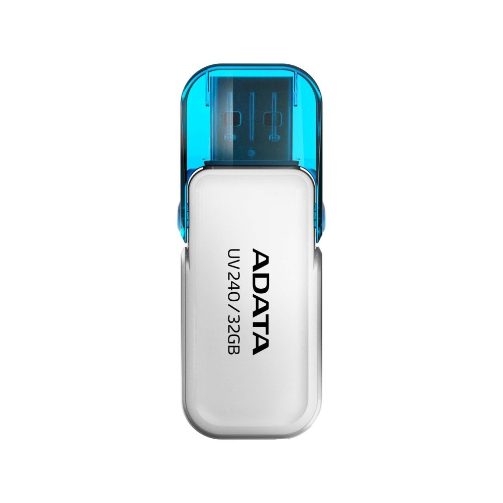 USB флаш памет ADATA UV240, 32GB, USB 2.0, Type-A, бяла