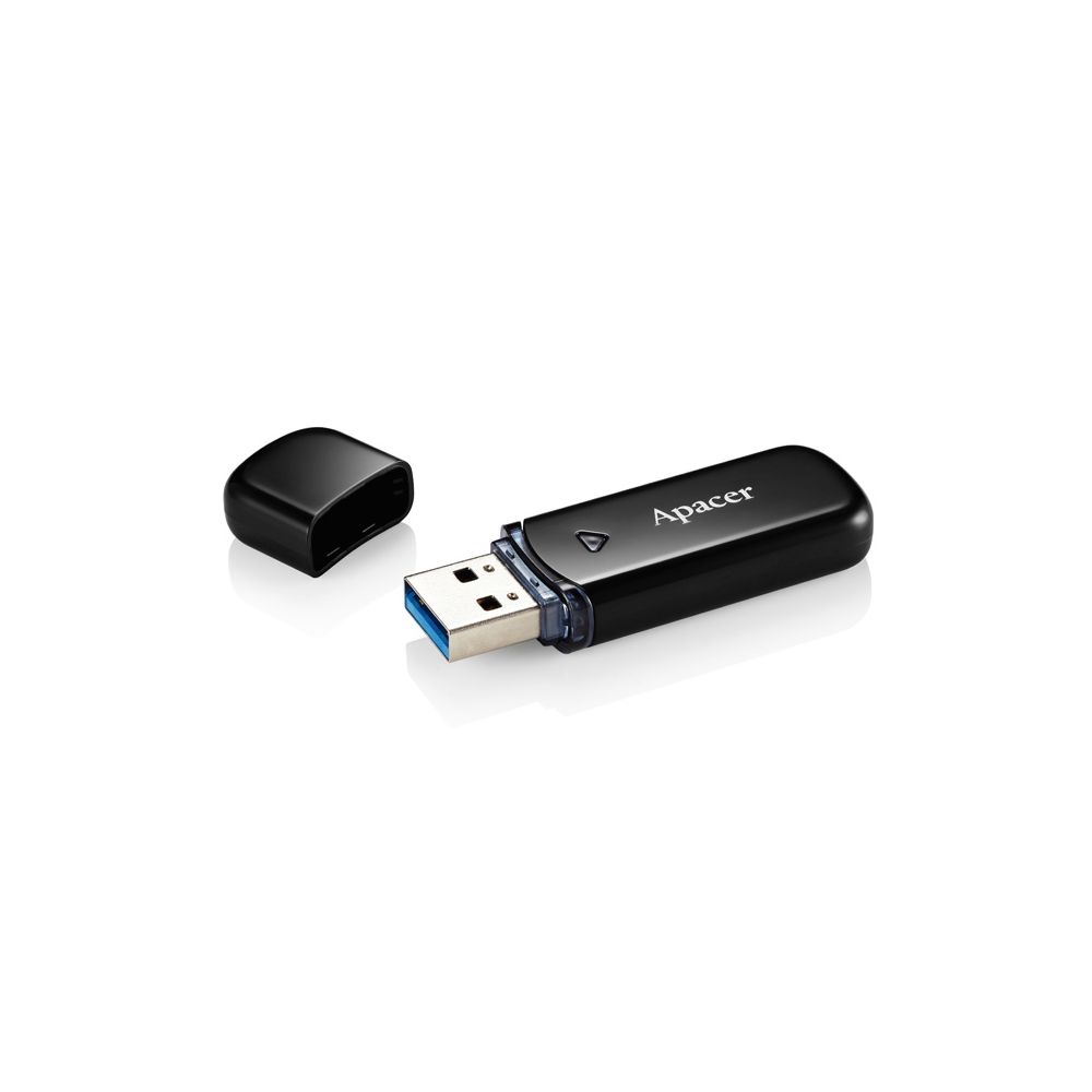 USB флаш памет Apacer AH355, 128GB, USB 3.2 Gen 1, черна