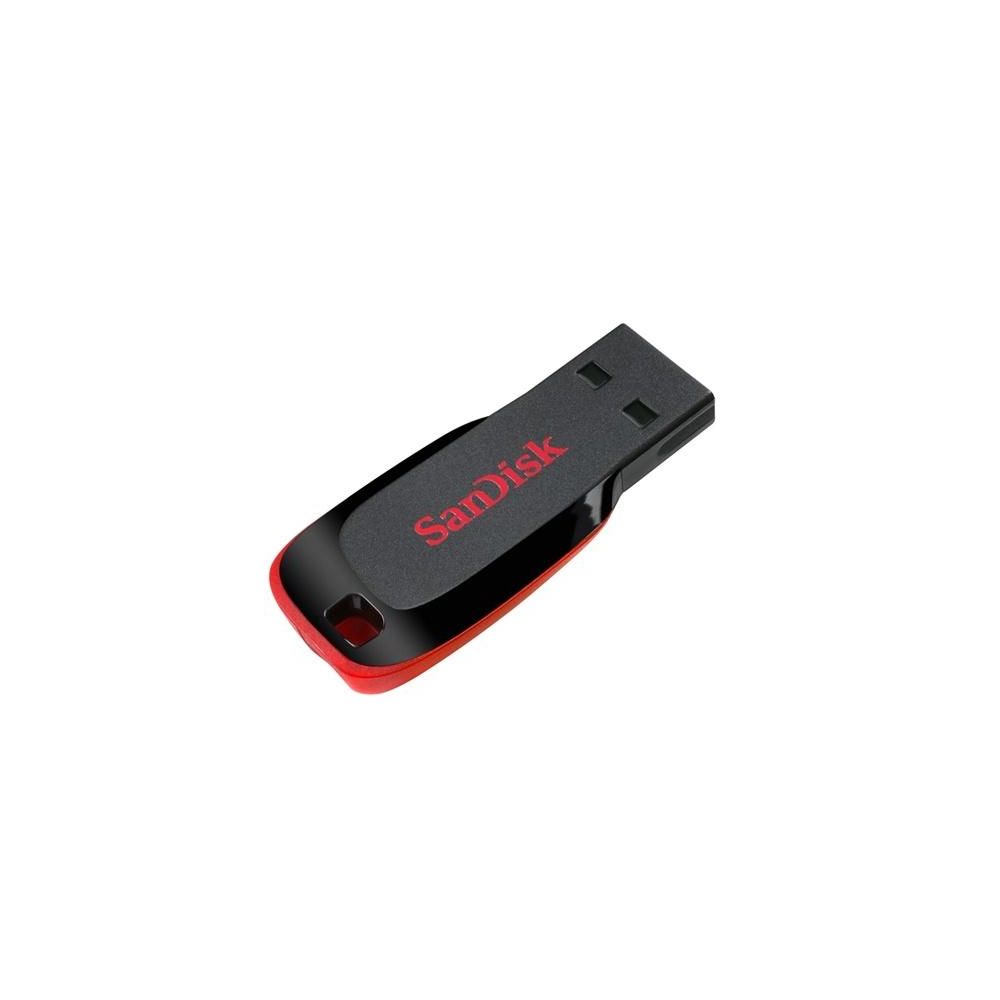 USB флаш памет SanDisk Cruzer Blade, 64GB, USB 2.0 Type-A, черна